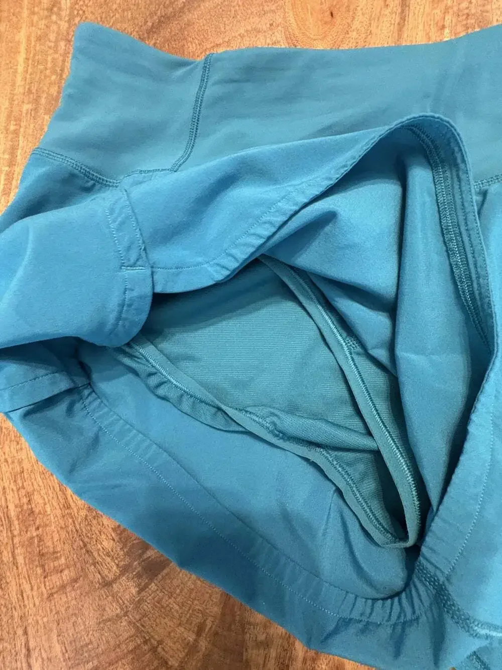 Lululemon Shorts Womens 10 Blue Lined Running 3 Inseam Elastic Waist Athletic